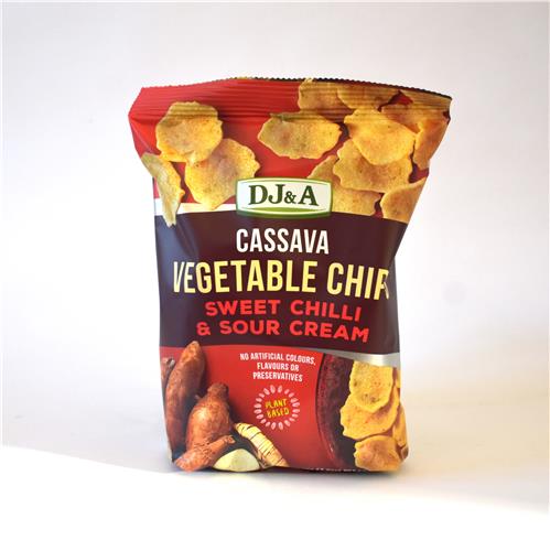 DJ&A Cassava Chips Sweet Chilli & Sour Cream 100g