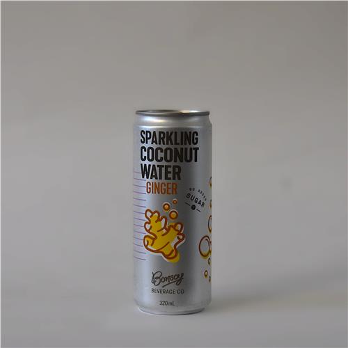 Bonsoy Sparkling Coconut Water Ginger 320ml