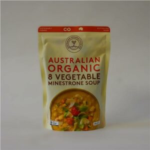 AOFC Soup 8 Vegetable Minestrone 330g Certified Organic