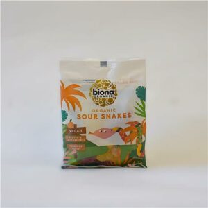 Biona Sweets Sour Snakes Certified Organic 75g