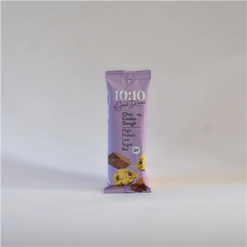 10:10 by Sarah DiLorenzo Choc Cookie Dough Protein Bar 38g