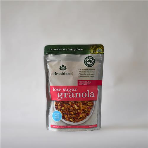 Brookfarm Granola Raspberry Low Sugar 400g