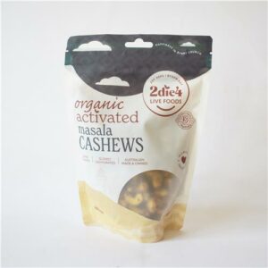 2 die 4 Activated Organic Masala Cashews 600G