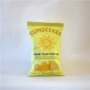 Sunseeker Organic Grass-Fed Tallow Potato Chips Celtic Sea Salt 140g