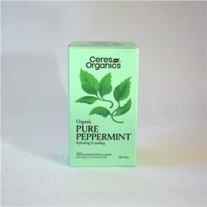 Ceres Tea Pure Peppermint 20pk Certified Organic