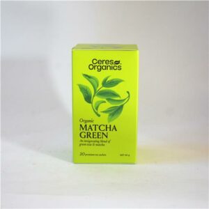 Ceres Tea  Matcha Green 20pk Certified Organic