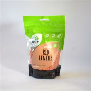 Lotus Red Lentils Split 250g Certified Organic