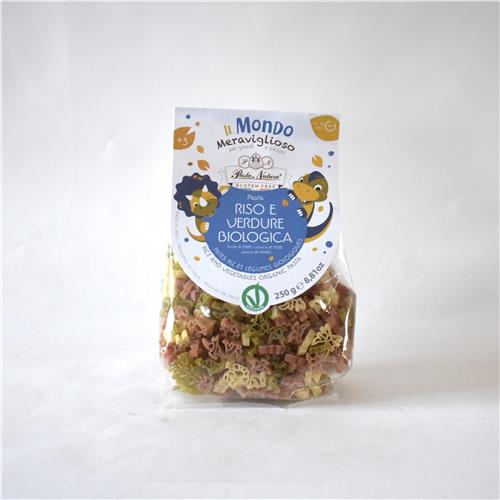 Pasta Natura Tricolour Dinosaur 250g Certified Organic