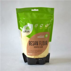 Lotus Flour Besan (Chicpea) 500g Certified Organic