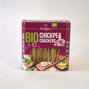 Krippu Organic Chickpea Crackers Garlic 80g
