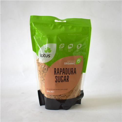 Lotus Rapadura Sugar 500g Certified Organic