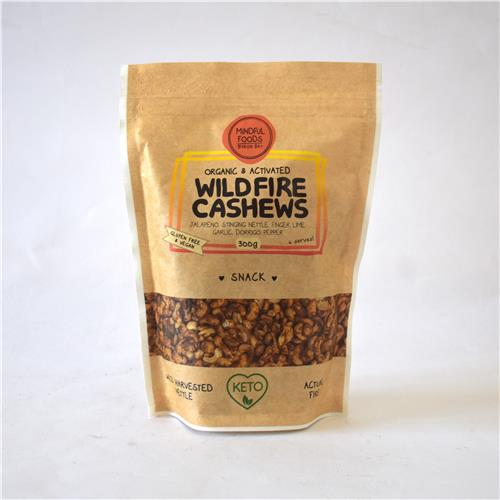 Mindful Foods Wildfire Cashews 300g Certified Organic Activated