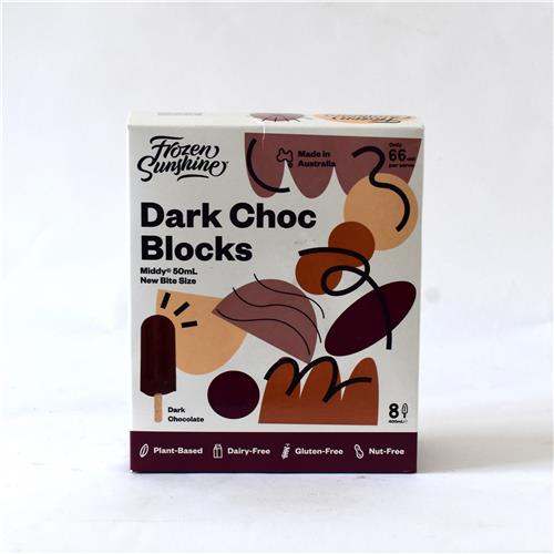 Frozen Sunshine Ice Blocks Dark Chocolate Pack 9x50ml